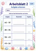 Vorschau - Arbeitsblätter - Schriftlich addieren und subtrahieren | Mathematik Klasse 3 | 6 Arbeitsblätter als PDF - Seite 2