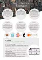 Vorschau - Arbeitsblätter - AB Logo entwerfen, Logotypen für Präsenz- und homeschooling - Seite 3