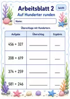 Vorschau - Arbeitsblätter - Überschlag schriftliche Addition | Mathematik Klasse 3 | 6 Arbeitsblätter als PDF - Seite 2
