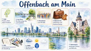 Vorschau - Arbeitsblätter - Arbeitsblätter zum Thema "Offenbach am Main" + Lösung & MP3 + Infografik - Seite 3