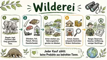 Vorschau - Arbeitsblätter - Arbeitsblatt "Wilderei" + Onlineübung & MP3 + Infografik - Seite 1