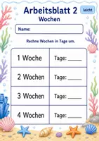 Vorschau - Arbeitsblätter - Kalender Klasse 3 | Mathematik Klasse 3 | 6 Arbeitsblätter als PDF - Seite 2