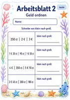 Vorschau - Arbeitsblätter - Größen ordnen Klasse 3 | Mathematik Klasse 3 | 6 Arbeitsblätter als PDF - Seite 2