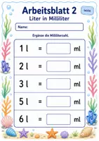 Vorschau - Arbeitsblätter - Rauminhalte Klasse 3 | Mathematik Klasse 3 | 6 Arbeitsblätter als PDF - Seite 2