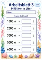Vorschau - Arbeitsblätter - Rauminhalte Klasse 3 | Mathematik Klasse 3 | 6 Arbeitsblätter als PDF - Seite 3