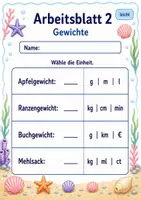 Vorschau - Arbeitsblätter - Einheiten wählen Klasse 3 | Mathematik Klasse 3 | 6 Arbeitsblätter als PDF - Seite 2