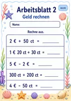 Vorschau - Arbeitsblätter - Rechnen mit Größen | Mathematik Klasse 3 | 6 Arbeitsblätter als PDF - Seite 2