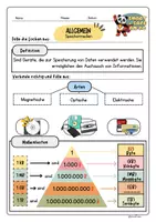 Vorschau - Arbeitsblätter - Speichermedien - Seite 1