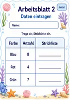 Vorschau - Arbeitsblätter - Strichliste Klasse 3 | Mathematik Klasse 3 | 6 Arbeitsblätter als PDF - Seite 2