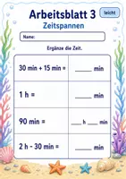 Vorschau - Arbeitsblätter - Mathetest Größen | Mathematik Klasse 3 | 6 Arbeitsblätter als PDF - Seite 3