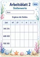 Vorschau - Arbeitsblätter - Zahlenraum bis 1 Million | Mathematik Klasse 4 | 6 Arbeitsblätter als PDF - Seite 2