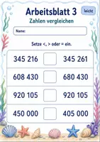 Vorschau - Arbeitsblätter - Zahlenraum bis 1 Million | Mathematik Klasse 4 | 6 Arbeitsblätter als PDF - Seite 3