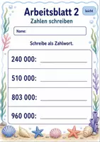 Vorschau - Arbeitsblätter - Zahlen bis 1 Million | Mathematik Klasse 4 | 6 Arbeitsblätter als PDF - Seite 2