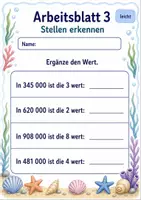 Vorschau - Arbeitsblätter - Zahlen bis 1 Million | Mathematik Klasse 4 | 6 Arbeitsblätter als PDF - Seite 3