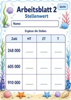 Vorschau - Arbeitsblätter - Millionenraum Klasse 4 | Mathematik Klasse 4 | 6 Arbeitsblätter als PDF - Seite 2