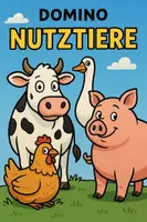 Vorschau - Stationenlernen - Nutztiere | Unterrichtsmaterial | Quiz | Rätsel | Spiel | Biologie | Klasse 5-8 | mit Lösungen - Deckblatt