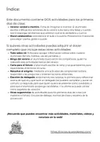 Vista previa - Hojas de trabajo - Muestra: actividades inicio de curso - página 1