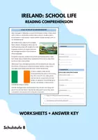 Vorschau - Arbeitsblätter - IRELAND SCHOOL LIFE Reading Comprehension (More! 4 Unit 1) - Deckblatt
