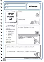 Vista previa - Hojas de trabajo - Actividades inicio de curso para primaria - página 2