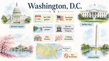Vorschau - Arbeitsblätter - Arbeitsblatt "Washington" + Onlineübung & MP3 + Infografik - Seite 2