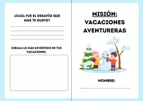 Vista previa - Hojas de trabajo - MI LIBRO DE DESAFIOS VACACIONES - Portada