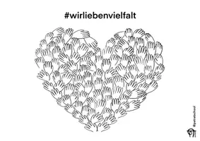 Vorschau - Mal- und Bastelvorlagen - Ausmalbilder & Postkarten #WirLiebenVielfalt! - Seite 1