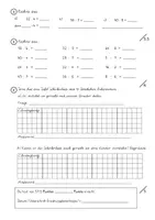 Vorschau - Klassenarbeiten - Lernkontrolle Multiplikation, Division und Körper im Fach Mathematik - Seite 1