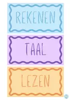 Voorbeeld - Dagritme kleurrijk - Pagina 1
