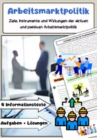 Vorschau - Arbeitsblätter - Beschäftigungs- und Arbeitsmarktpolitik Materialpaket - Seite 1