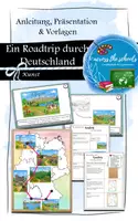 Vorschau - Mal- und Bastelvorlagen - Eine künstlerische Reise durch Deutschland: Anleitung, Präsentation & Vorlagen - Deckblatt