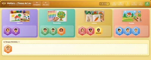 Aperçu - Préparation de séance / Séance complète - Ateliers maternelle : outils interactif - Page de couverture