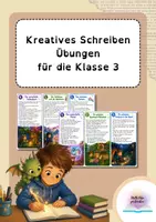 Vorschau - Text - Kreatives Schreiben Übungen für die Klasse 3 - Deckblatt