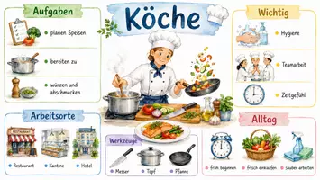 Vorschau - Arbeitsblätter - Arbeitsblätter zum Thema "Köche" + Lösung & MP3 + Infografik - Seite 3