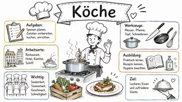 Vorschau - Arbeitsblätter - Arbeitsblätter zum Thema "Köche" + Lösung & MP3 + Infografik - Seite 2