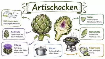 Vorschau - Arbeitsblätter - Arbeitsblätter zum Thema "Artischocke" + Lösung & MP3 + Mindmap + Infografik - Seite 1