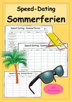 Vorschau - Arbeitsblätter - Speed-Dating Sommerferien - Gesprächsanlässe zum Schulstart - Deckblatt