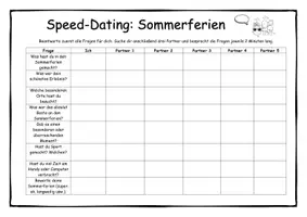 Vorschau - Arbeitsblätter - Speed-Dating Sommerferien - Gesprächsanlässe zum Schulstart - Seite 2