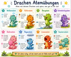 Vorschau - Bildkarten - Atemübungen mit den Gefühlsdrachen - Seite 2