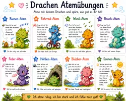 Vorschau - Bildkarten - Atemübungen mit den Gefühlsdrachen - Seite 3