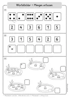 Vorschau - Arbeitsblätter - Würfelbilder - Mengen erfassen (ZR 6) I Kl. 1 - Seite 2