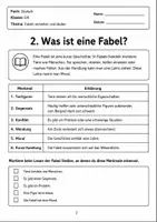 Vorschau - Arbeitsblätter - Fabeln Klasse 5 6 7 - Seite 2