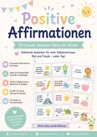 Vorschau - Poster - positive Affirmationen (32 Growth-Mindset-Sätze) - Deckblatt