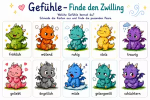 Vorschau - Spiele - Gefühlsdrachen Spiel Finde den Zwilling - Seite 2