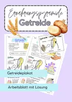 Vorschau - Arbeitsblätter - Ernährungspyramide Getreide - Deckblatt