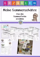 Vorschau - Arbeitsblätter - Meine Sommerschätze - Projekt zum Schulstart - Deckblatt