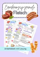 Vorschau - Arbeitsblätter - AB Fleisch - Deckblatt