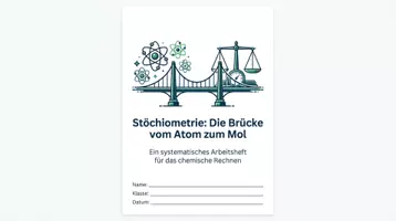 Vorschau - Arbeitsblätter - Molare Masse & Stöchiometrie Arbeitsheft PLUS Lernposter - Seite 1