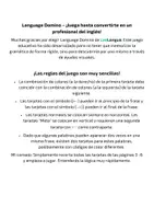 Vista previa - Hojas de trabajo - Simple Present "Con He, She, It... ¡la -S va al fin!" 🧩 Dominó y juego de estructura de frases - página 1