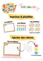 Aperçu - Jeux - Les tâches de peinture – Constituer une collection | Atelier autonome PS-MS-GS - Page 1