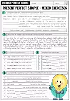 Vorschau - Arbeitsblätter - Present Perfect Simple - Mixed Exercises (Worksheet) - Seite 1